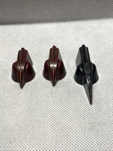 Vintage 60's Daka Ware Chicken Head Knobs USA ( 2 Red & 1 Black)