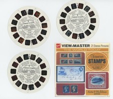 Famous STAMPS Hobby of Philately 1972 GAF View-Master B-481 and Copy Front Cover