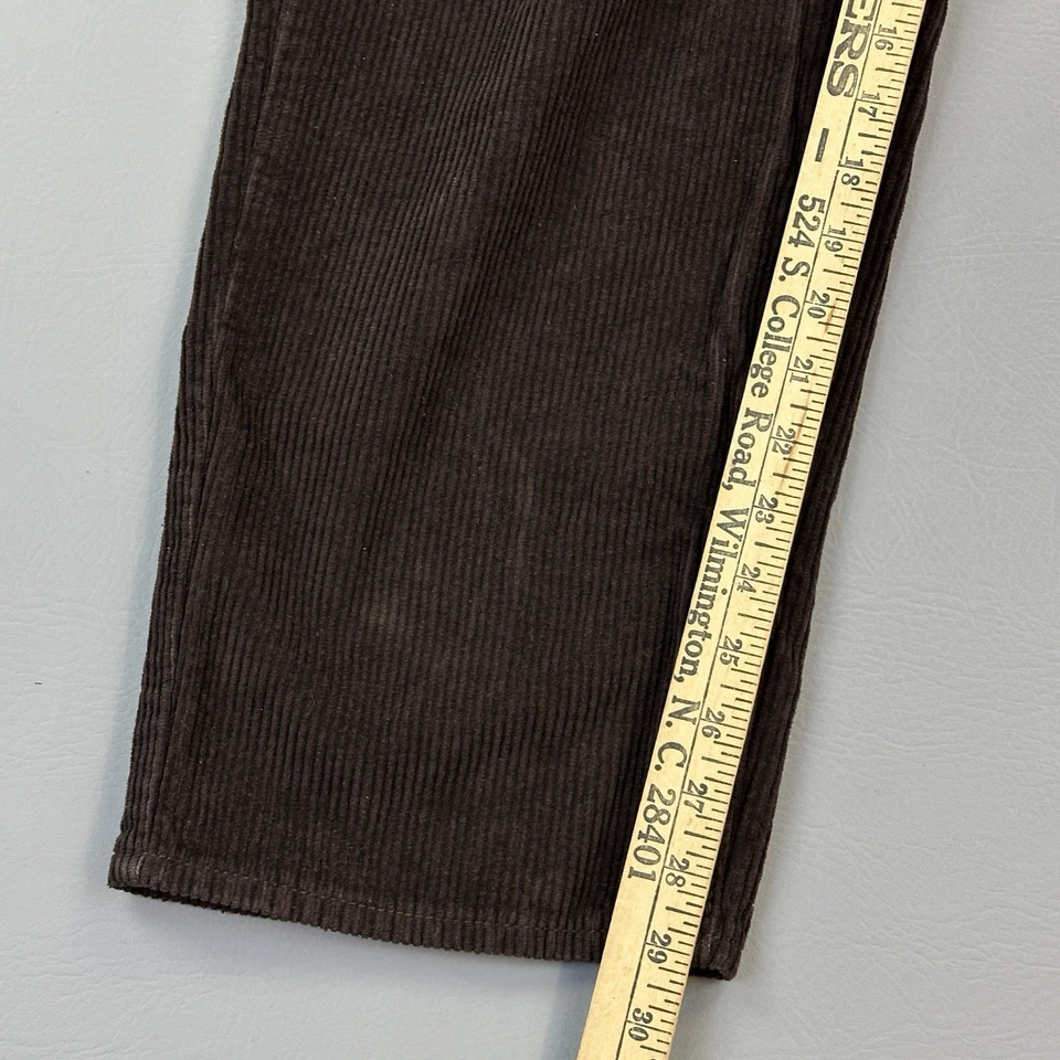 Empyre Pants Mens 32 Brown Corduroy Relaxed Straight Embroidered Skate Punk - Image 3 of 4