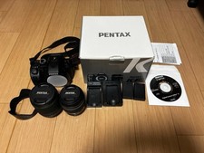 PENTAX KF Digital SLR Camera with Two Lenses and Accessories Black
