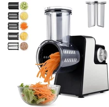 Electric Grater 5in1 Vegetable Fruit Cheese Cutter Slicer Chopper Salad Maker