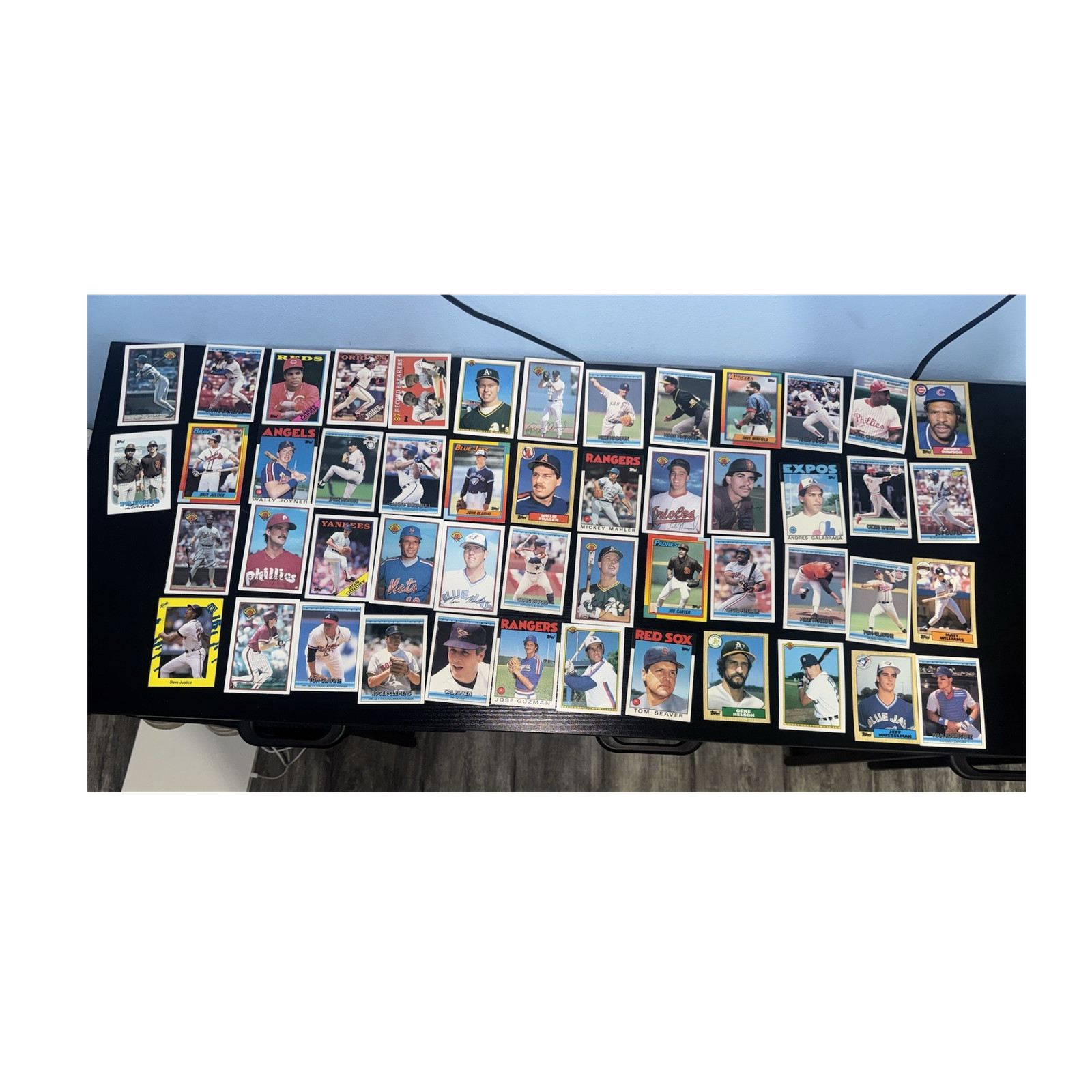 50 card Topps Baseball MLB 80s-90s HOF/stars Lot Base Set Ripken Clemens Carter 