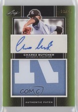2019 Leaf Perfect Game National Showcase 16/25 Charez Butcher Patch Auto ni4