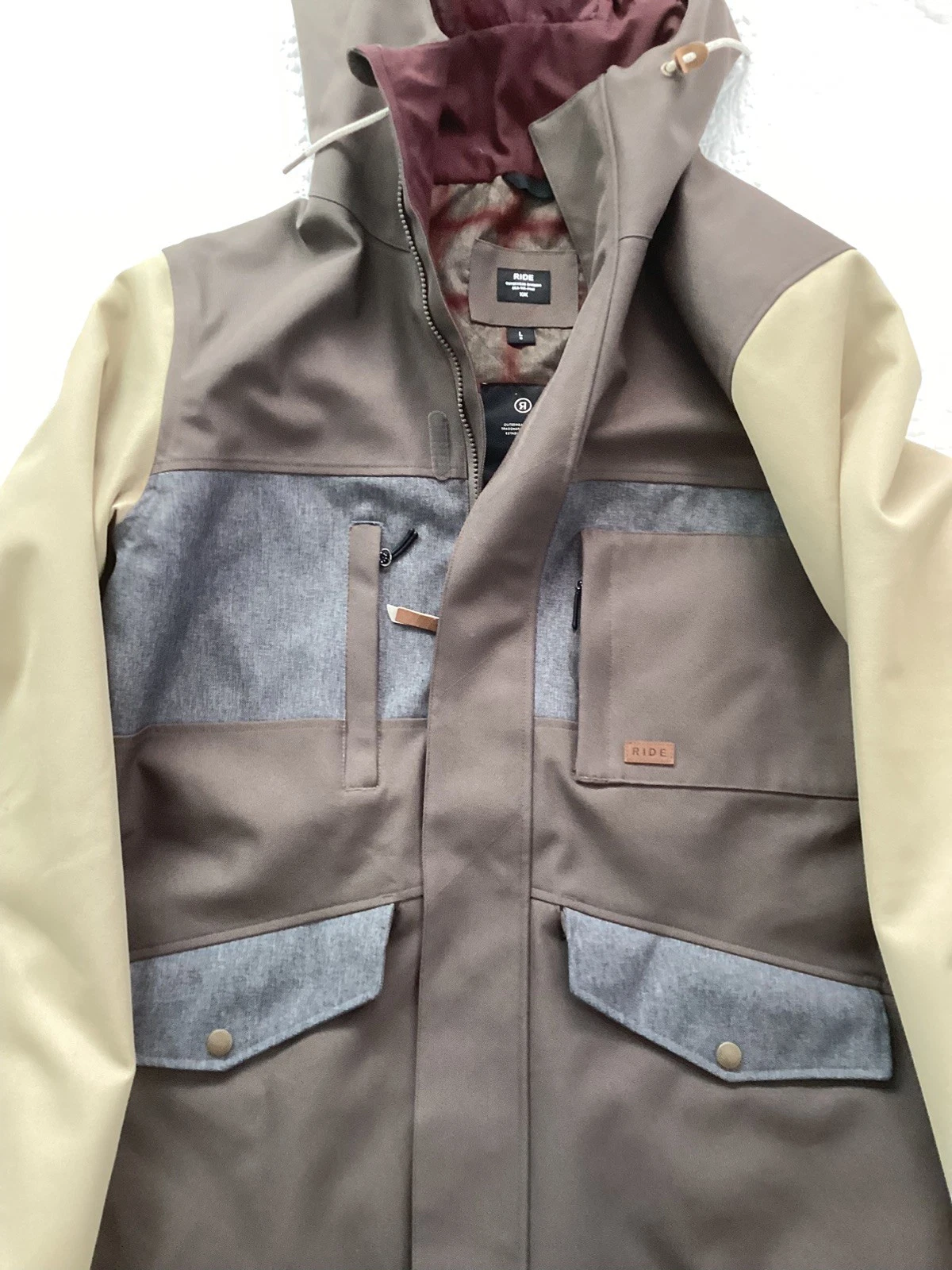 Ride Strata HD 10k Outerwear Men’s Large Jacket Ski Snowboard Hooded Coat Khaki
Opens in a new windo