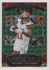 2018 Panini Select Rookie Selections Green Prizm /5 Antonio Callaway #RS-16 0x1