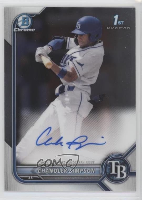 2022 Bowman Draft Chrome Draft Pick Auto Chandler Simpson #CDA-CSN Auto 0d5g