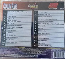 8576 COLLIN RAYE 2 CDGS CHARTBUSTER KARAOKE CDG LOT MAIL