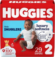 Size 2 Diapers, Little Snugglers Baby Diapers, Size 2 12-18 lbs , 29 Count