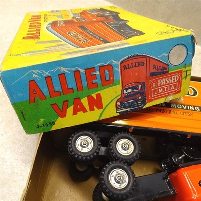 Vintage Marx, Line Mar Toys, Japan Tin Friction Allied Semi Truck