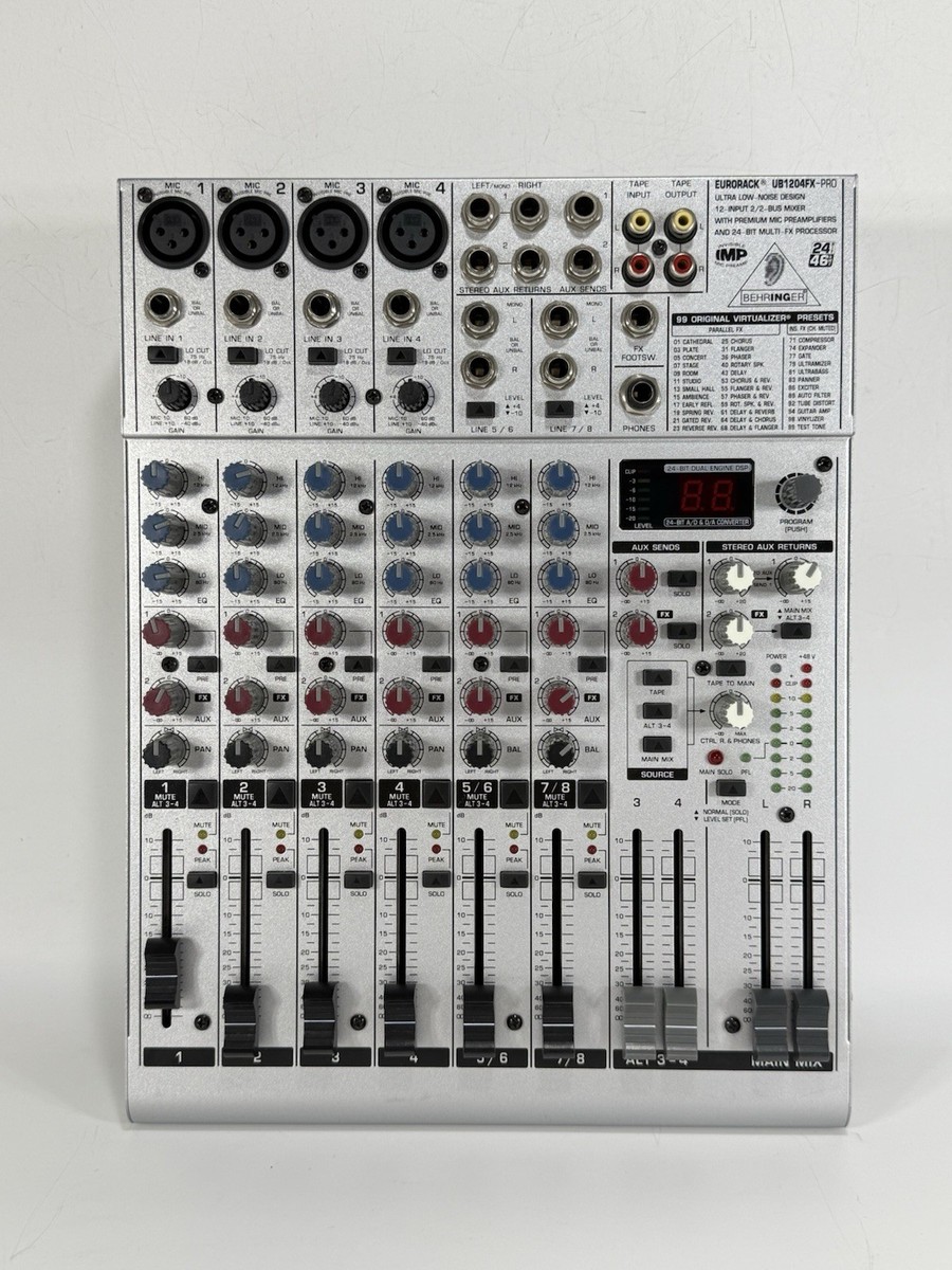 Behringer Eurorack Ub1204fx-pro 12 Channel Mixer for sale online