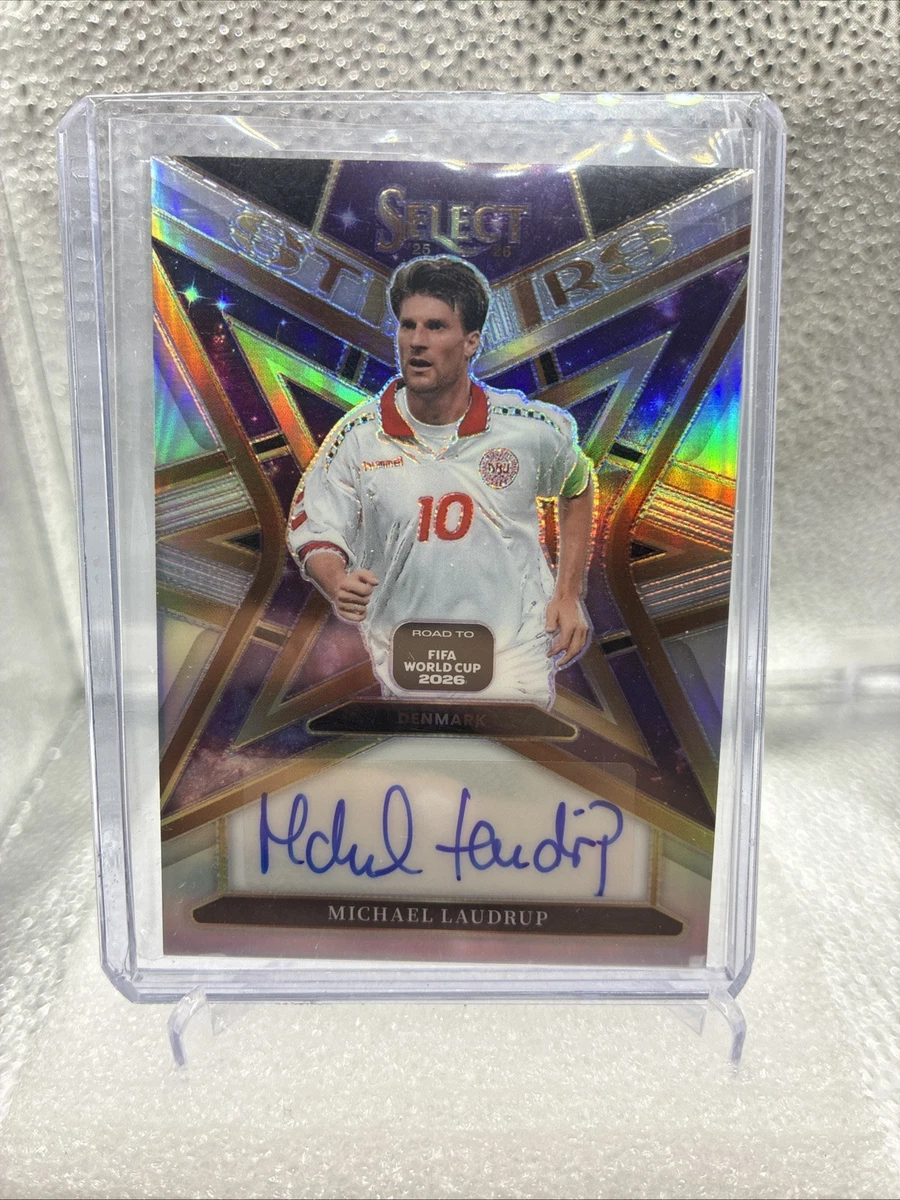 世界8枚！1stナンバー！PANINI LAUDRUP ラウドルップ 直筆サイン 25+ Michael Laudrup Soccer Sports Trading Cards & Accessories for