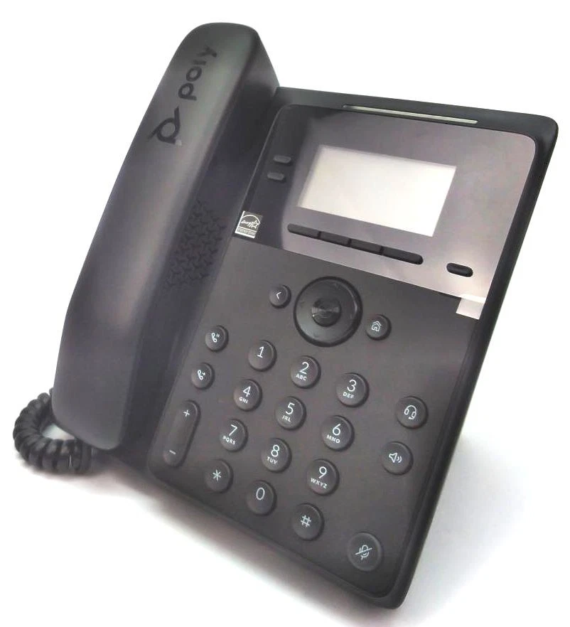 Polycom Edge B20 IP Phone 2-Line Desktop Wall Mountable PoE 2200-49805-025 - Image 2 of 4