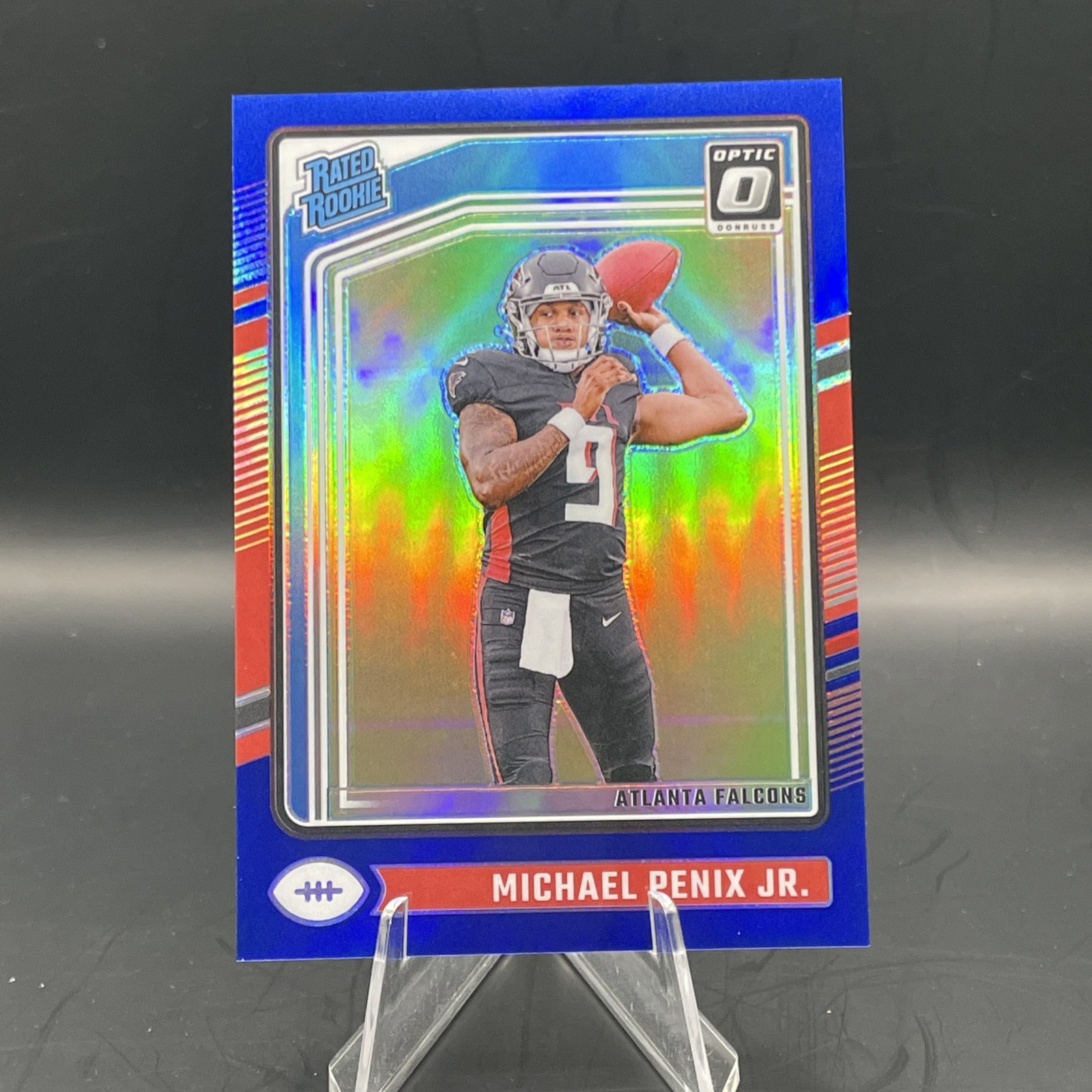 Michael Penix Jr 2024 Optic Rated Rookie Blue /199 Prizm RC #279 FALCONS