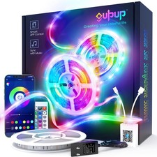 50 FT LED Strip Lights,Bluetooth LED Lighting for Bedroom, Color Changing Lig...