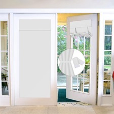 Blackout Door Curtains,French Door Blinds Stick On for Privacy and Light Cont...