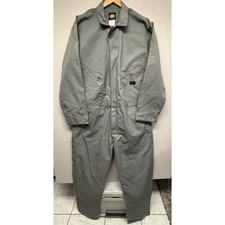 Dickies Work Coveralls Mens Gray Deluxe Blend Long Sleeve Collared Mechanic XL