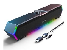 G11 Computer Speakers for Desktop, Touch Lights PC Speakers with Surge Clear ...