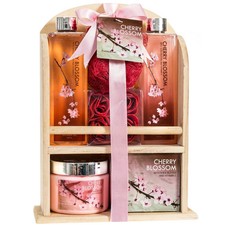 Freida and Joe Cherry Blossom Gift Set Wooden Curio