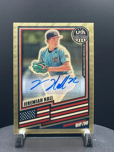 2026 Stars & Stripes Prizm Jeremiah Hall AUTO Superfractor Gold Viny l /1🔥