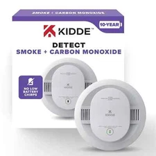 Kidde Smoke & Carbon Monoxide Detector, 10-Year Battery Powered, NO BOX