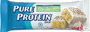 birthday cake flavored protein bars