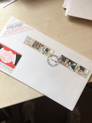 GB First Day Cover 1982 Information Technology FDC Rotherham Pmk Unaddressed