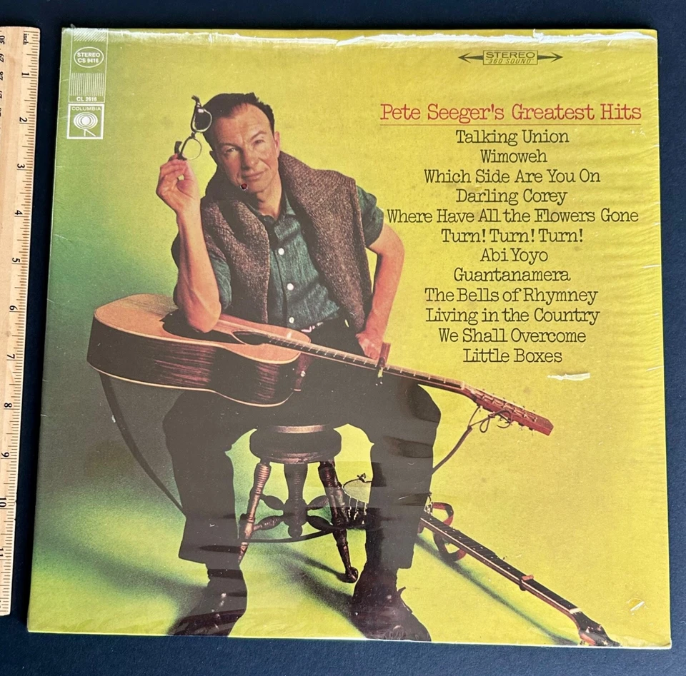 RARE Vintage 1967 Sealed Pete Seeger Greatest Hits Columbia CS 9416 Folk Music Foto 3 de 4