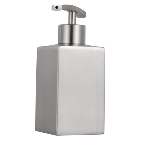 Stainless Bottle Dispenser Lotion Soap Bathroom Silver - Picture 12 of 12