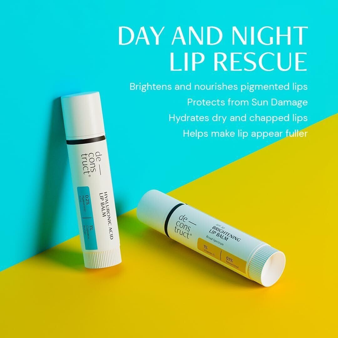 Deconstruct Brightening Lip Balm & Hyaluronic Acid Lip Balm 4gm (Pack