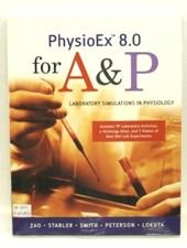 NEW  SEALED PhysioEx 8.0 for A P Lab Simulations in Physiology w Videos