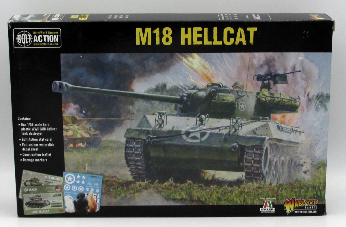 Bolt Action – Maquette M18 Hellcat En Plastique, Kit 1/56, Avec Carte à Jouer Et Transferts