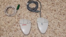 TWO Vintage Logitech Mouseman Serial Port Ball Mouses READ DESCRIPTION