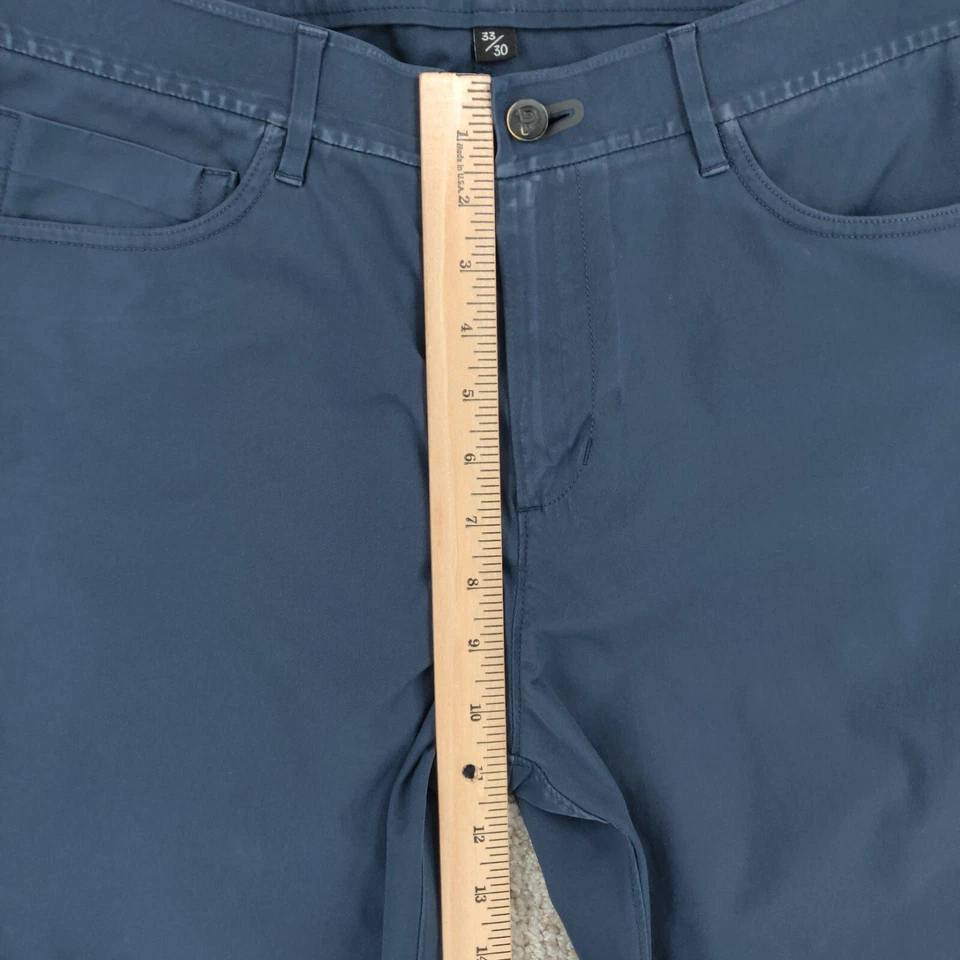 Public Rec Pants Mens Actual 33x28 Blue Stretch Performance Chino Pockets - Image 3 of 4