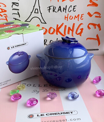 LE CREUSET レア　ブルーベリー Le Creuset Mini Blueberry Cocotte Vegetable Series 0.6L 20zo