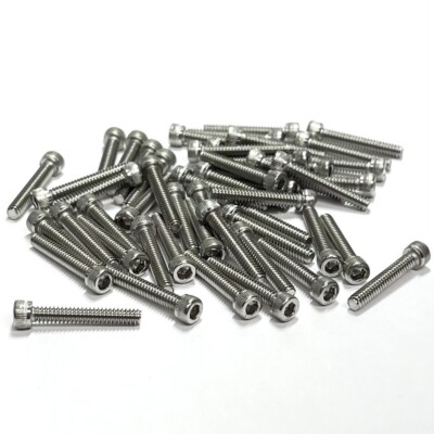 25 Viti Testa Cilindrica UNC #4-40, Acciaio Inox 18-8, Brugola, Albany County Fasteners
