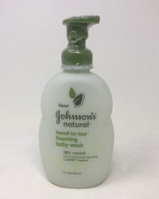 Johnson's Baby Naturals Head to Toe Foaming Baby Wash 9 fl oz Sealed