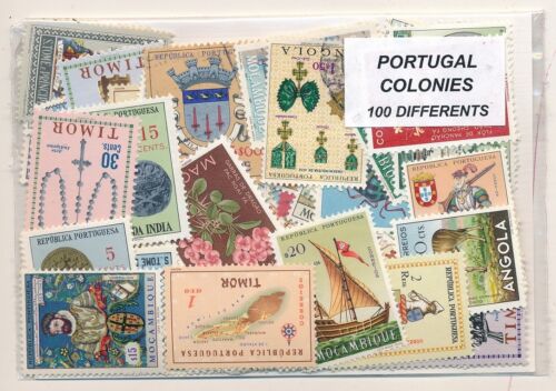 Colonias Portuguesas       US 100 sellos diferentes   - Photo 1/1