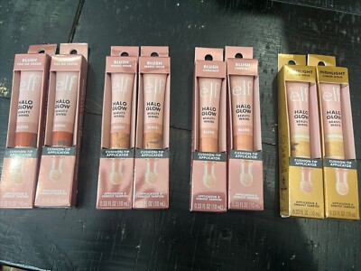 PICK SHADE - Lot of 2 - e.l.f. Halo Glow Beauty Wand Blush - Liquid cushion tip