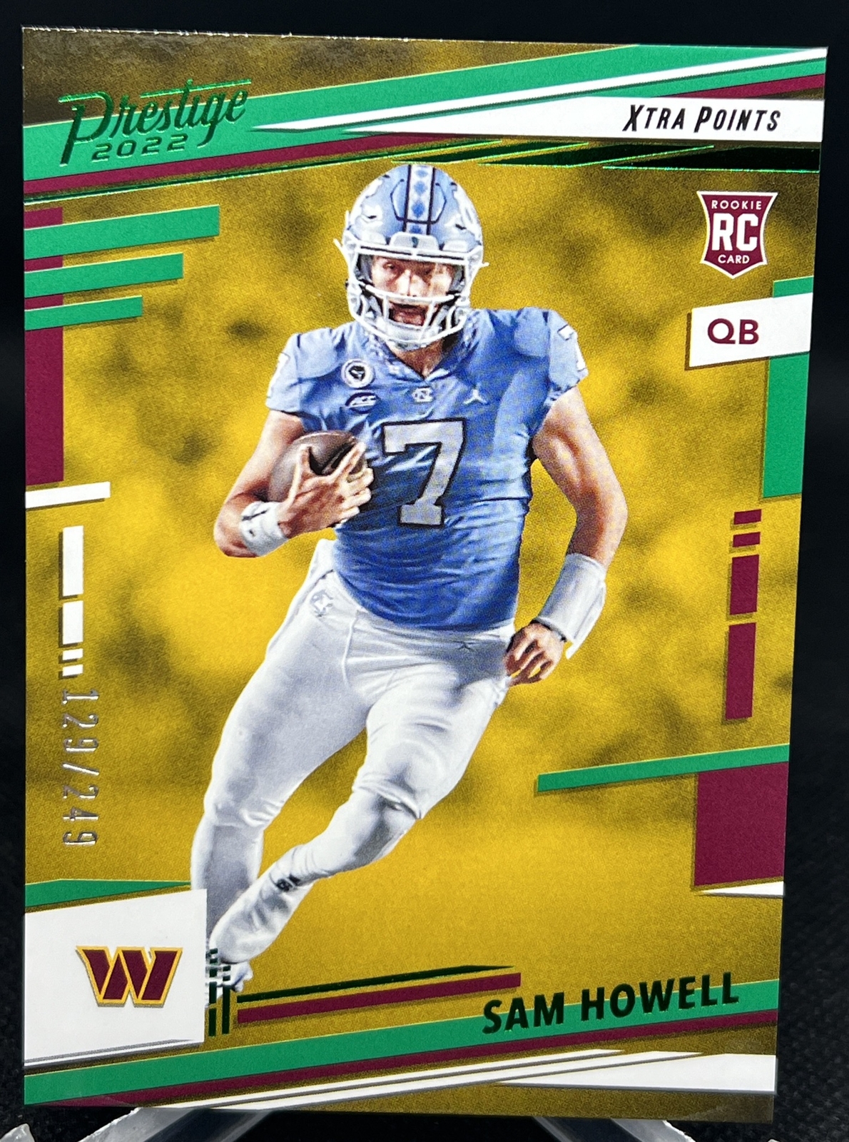2022 Panini Prestige Sam Howell Green Xtra Points /249 #305 Rookie RC