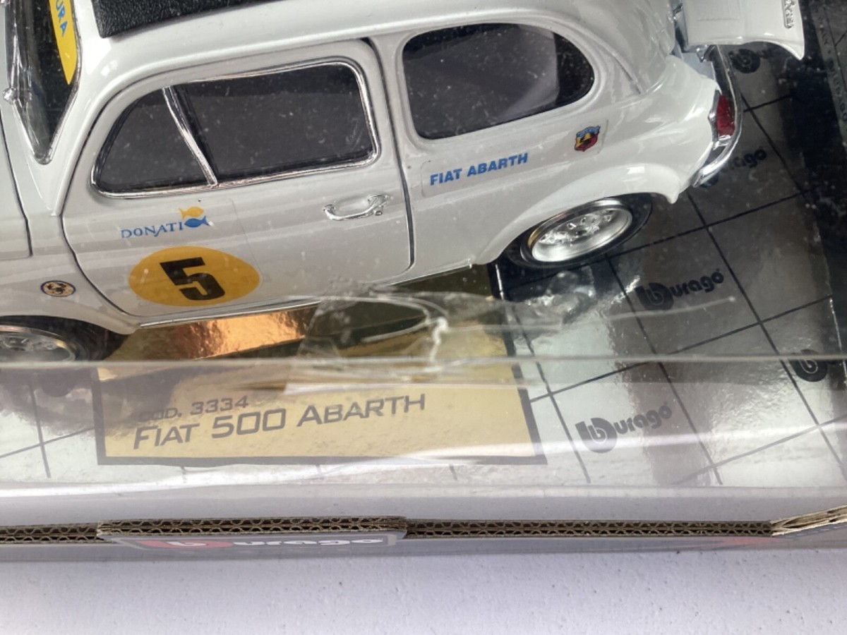 1/16 Burago Fiat 500 Abarth 1965 cod.3334 Gold Collection | eBay UK