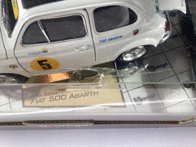 Bburago Fiat 500 Abarth 1965 1/16 ミニカー 1/16 Burago Fiat 500 Abarth 1965 cod.3334 Gold Collection | eBay UK