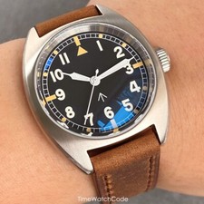 Miyota8215 Pilot Dial Automatic Men's Watch Luminous Dial AR Sapphire Waterproof