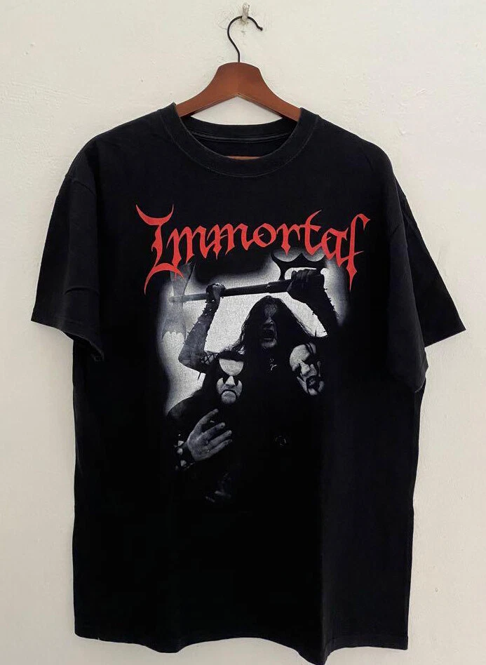 Vintage Immortal band Tour Men T-shirt Black Cotton Tee All Sizes S-5Xl  JJ1541