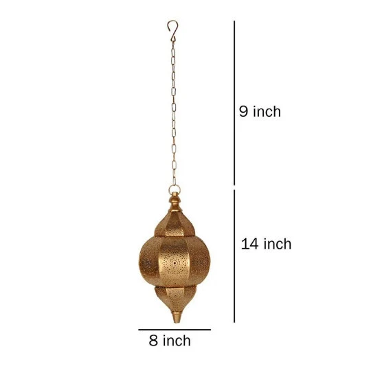 Vintage Design Moroccan Turkish Lamp, Handmade Ceiling Fix Hanging Lighting Lamp - Image 3 of 4