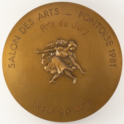 Médaille Bronze Edgar Degas - Salon Des Arts 1981 - Pièce Collection Vintage