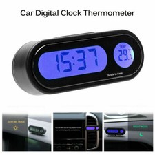 Car Electronic Clock Luminous Thermometer LED Digital Display Dashboard Clock 