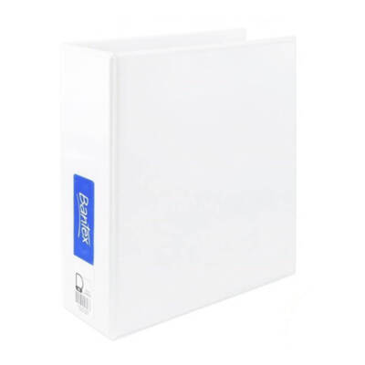 Bantex 2 D Ring Insert Binder Heavy Duty Design for Home Office School White A5