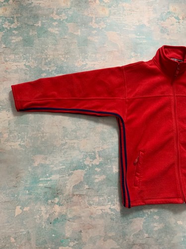 Vintage Adidas Fleece Full Zip Jacket 1990s men’s size Large Red Outdoor Life - Picture 7 of 24