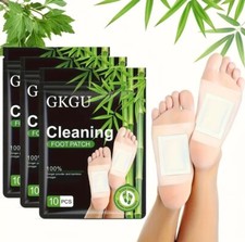30Pcs Foot Detox Patches Pads Toxins Deep Cleansing Herbal Bamboo Organic Pad