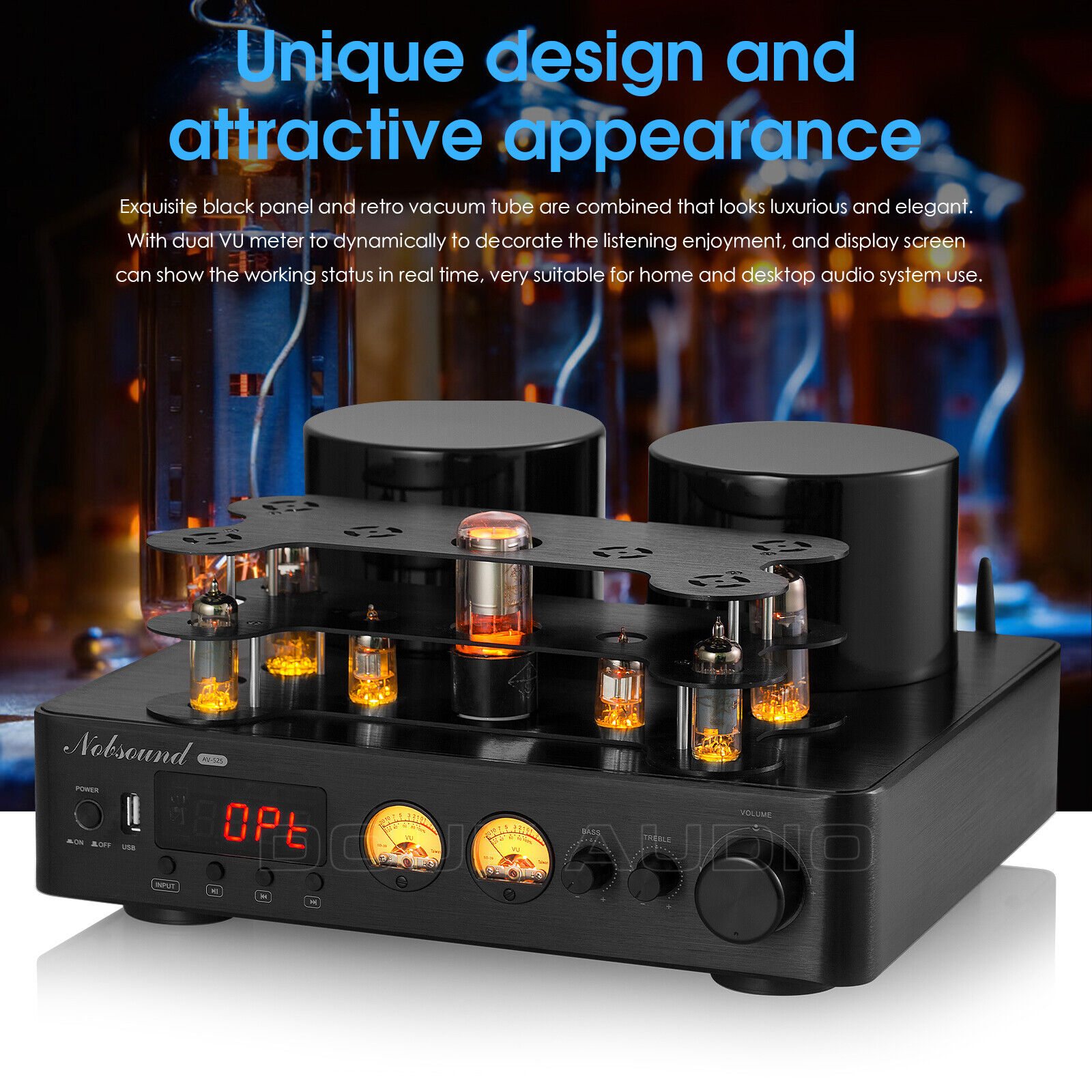 Douk Audio AV525 HiFi Bluetooth Röhrenverstärker Valve Tube Amplifier Hybrid Amp